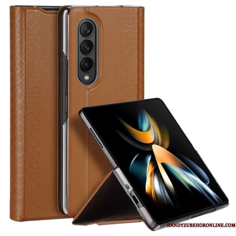 Bescherming Hoesje voor Samsung Galaxy Z Fold 4 Folio-hoesje Dux Ducis Bril-serie