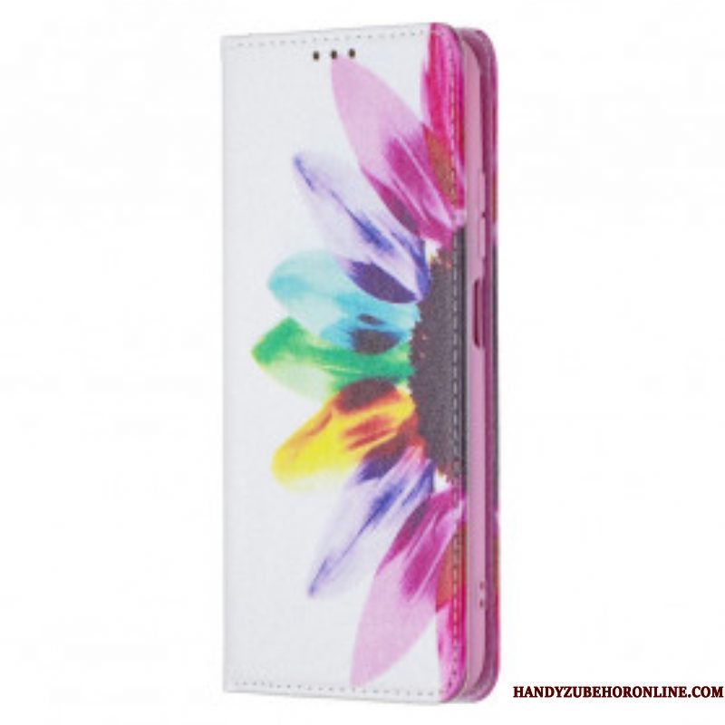 Bescherming Hoesje voor Xiaomi Redmi Note 10 / 10S Folio-hoesje Waterverf Bloem