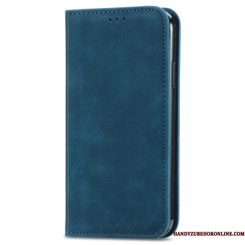 Bescherming Hoesje voor Xiaomi Redmi Note 11 / 11S Folio-hoesje Vintage Leereffect