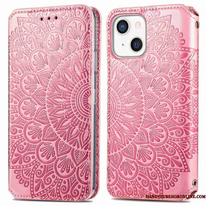 Bescherming Hoesje voor iPhone 14 Plus Folio-hoesje Mandala