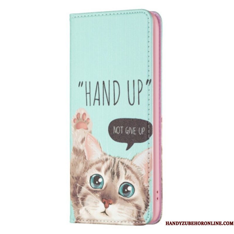 Bescherming Hoesje voor iPhone 14 Pro Max Folio-hoesje Hand Omhoog