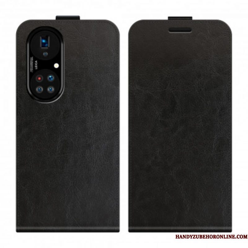 Flip Case voor Huawei P50 Pro Folio-hoesje Verticale Flap Leer Effect