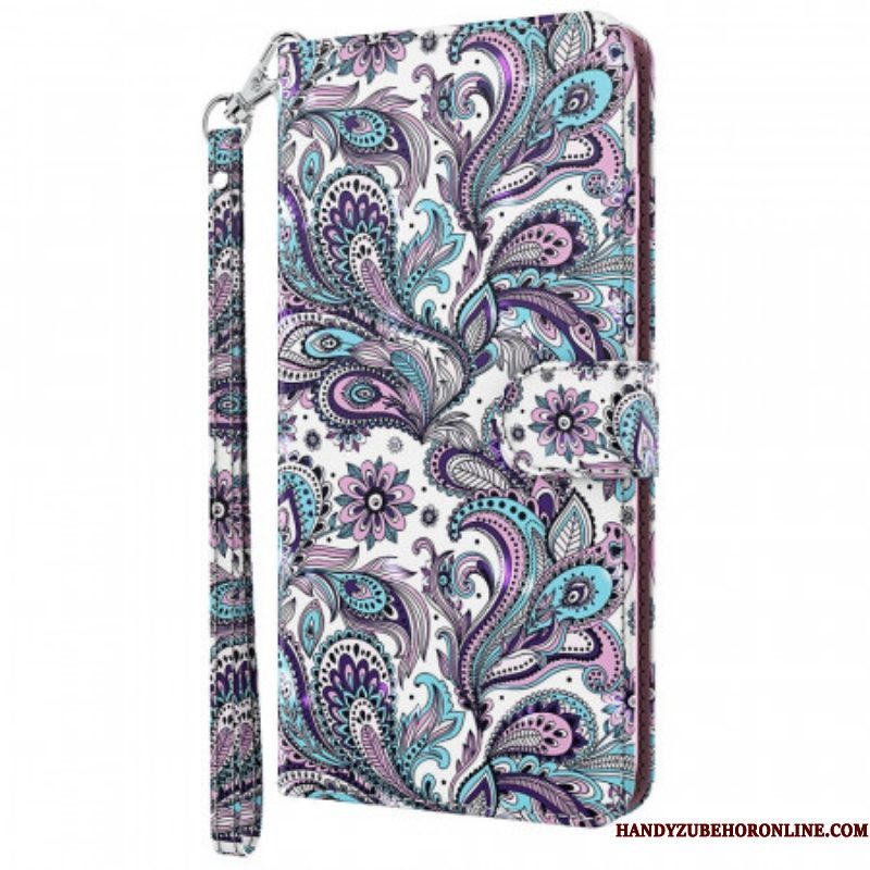 Flip Case voor Moto E40 / E30 / E20 Paisley