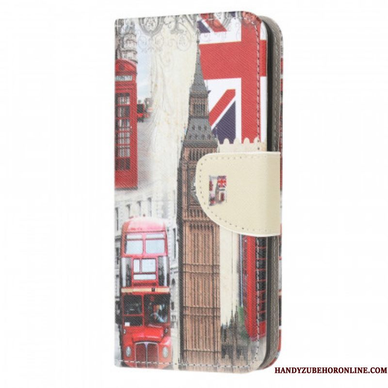 Flip Case voor Samsung Galaxy M32 Het Londense Leven