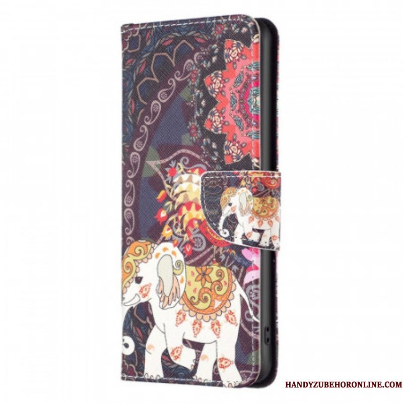 Flip Case voor Samsung Galaxy M53 5G Indische Olifant