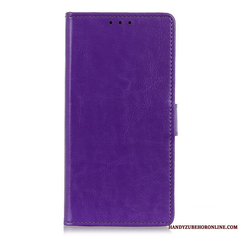 Flip Case voor Samsung Galaxy S21 Plus 5G Strak Glanzend Leereffect