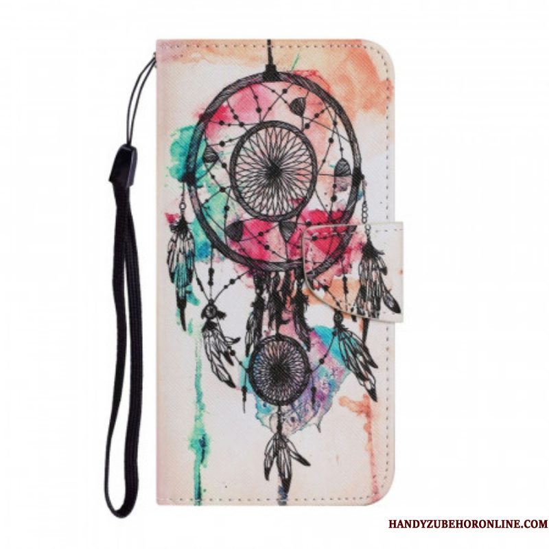 Flip Case voor Samsung Galaxy S22 Ultra 5G Dromenvanger Aquarel