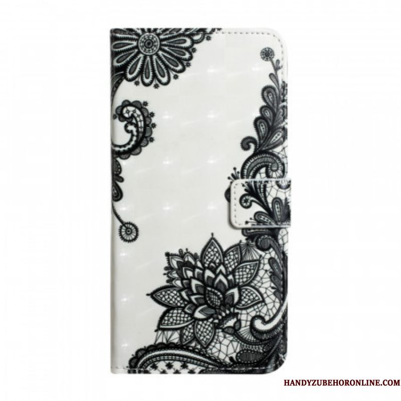 Flip Case voor Samsung Galaxy S22 Ultra 5G Met Ketting Verwijderbare Riem Veter