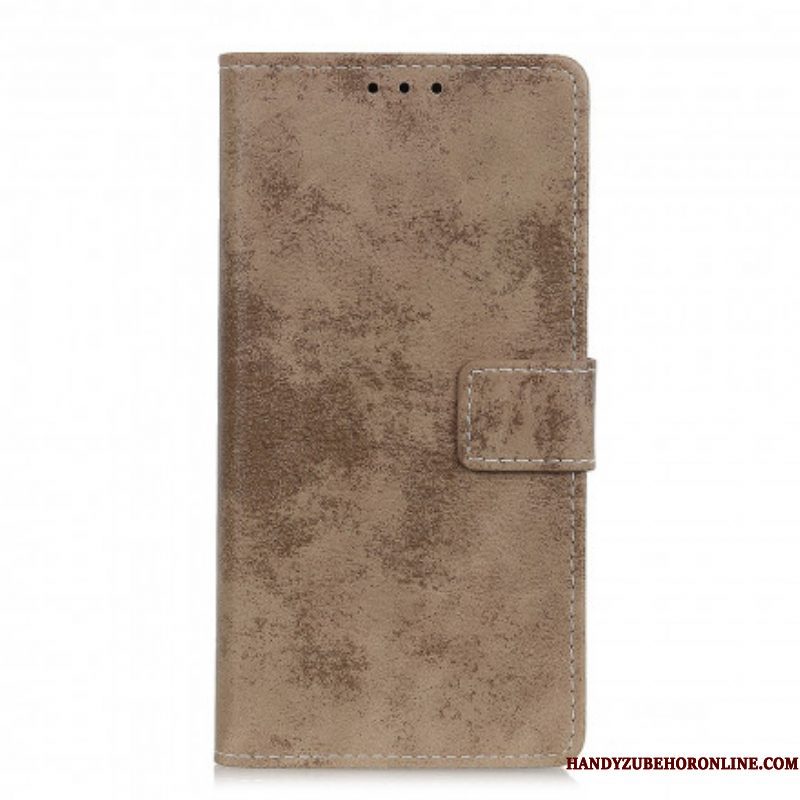 Flip Case voor Sony Xperia 1 III Vintage Leereffect