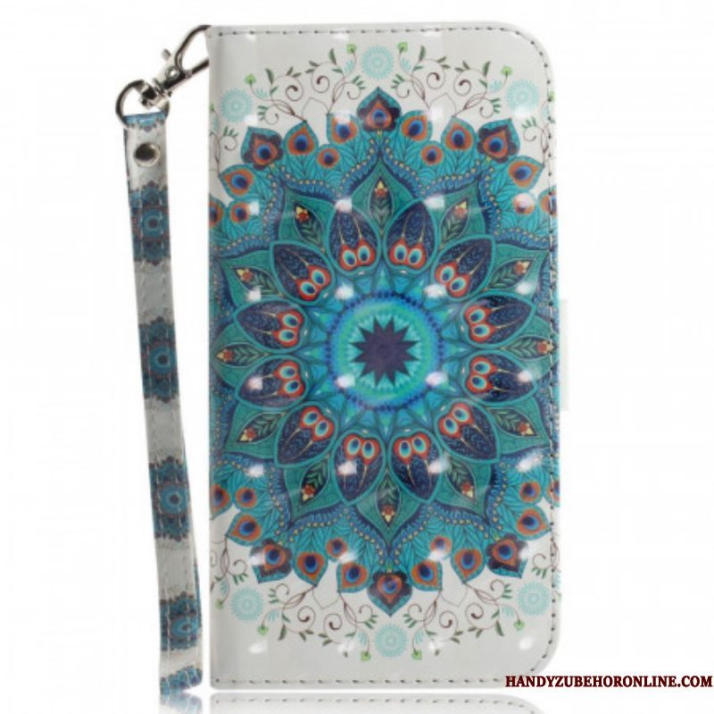 Flip Case voor Sony Xperia 1 IV Met Ketting Strakke Mandala