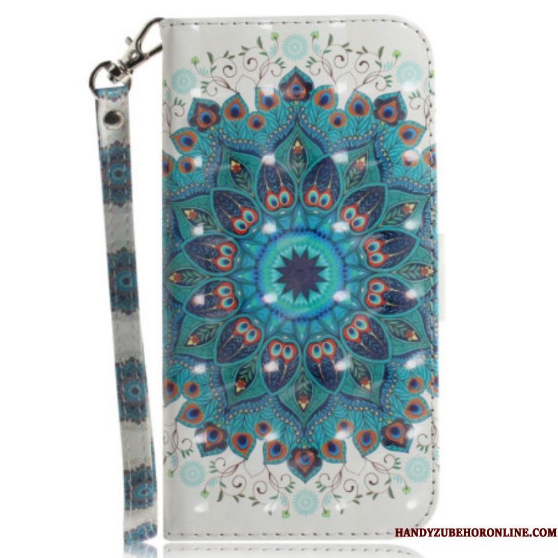 Flip Case voor Xiaomi 12 / 12X Met Ketting Strakke Mandala