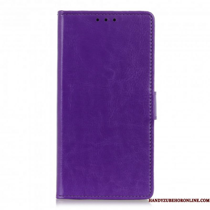 Flip Case voor Xiaomi Redmi Note 10 / 10S Eenvoudig Glanzend Leereffect