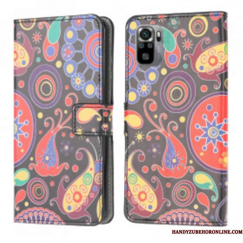 Flip Case voor Xiaomi Redmi Note 10 / 10S Galaxy-ontwerp