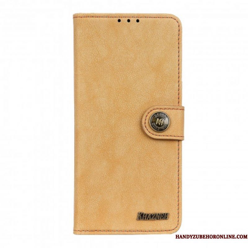 Flip Case voor Xiaomi Redmi Note 10 5G Khazneh Retro Splitleer