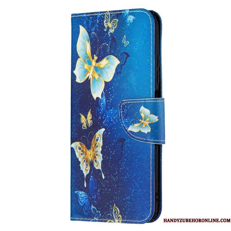 Flip Case voor Xiaomi Redmi Note 10 5G Ongelooflijke Vlinders