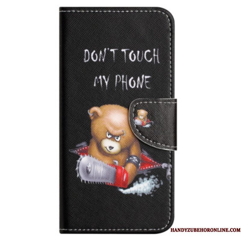 Flip Case voor Xiaomi Redmi Note 12 4G Gevaarlijke Beer