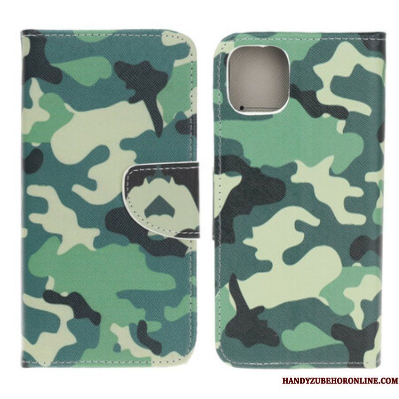 Flip Case voor iPhone 13 Mini Militaire Camouflage