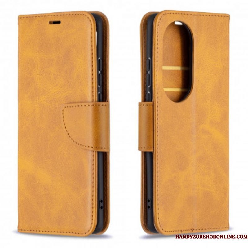 Folio-hoesje voor Huawei P50 Pro Flip Case Gladde Flap Schuin