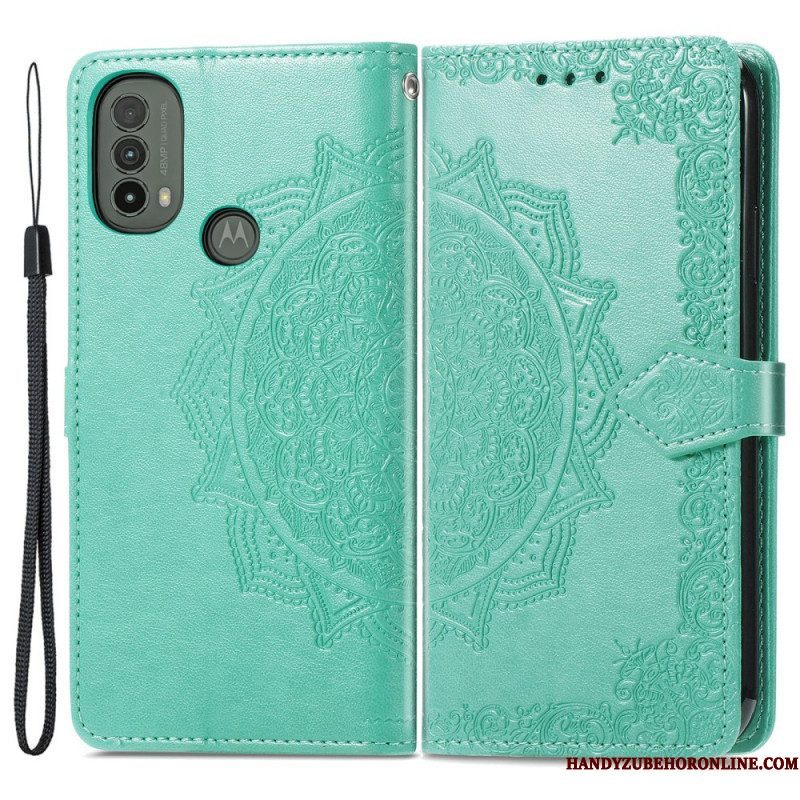 Folio-hoesje voor Moto E40 / E30 / E20 Mandala Middeleeuwen