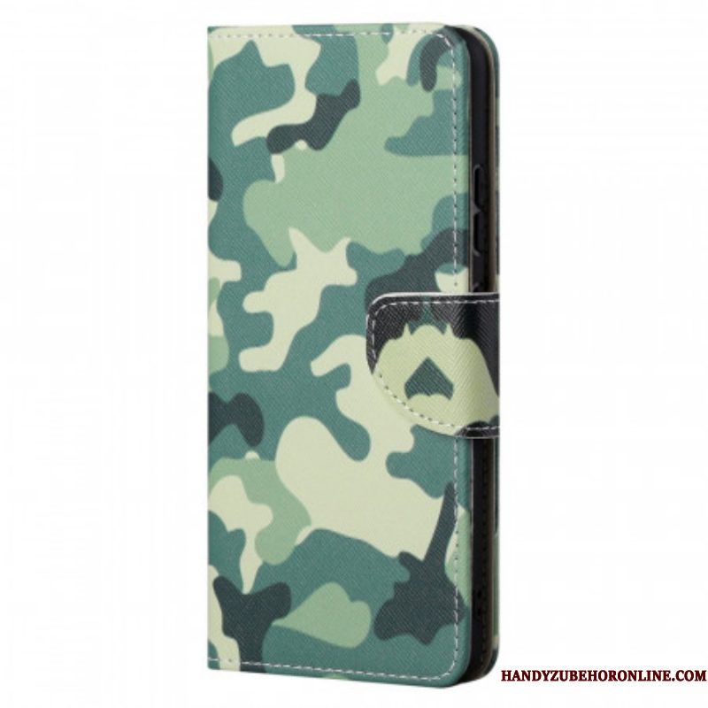 Folio-hoesje voor Moto G71 5G Militaire Camouflage