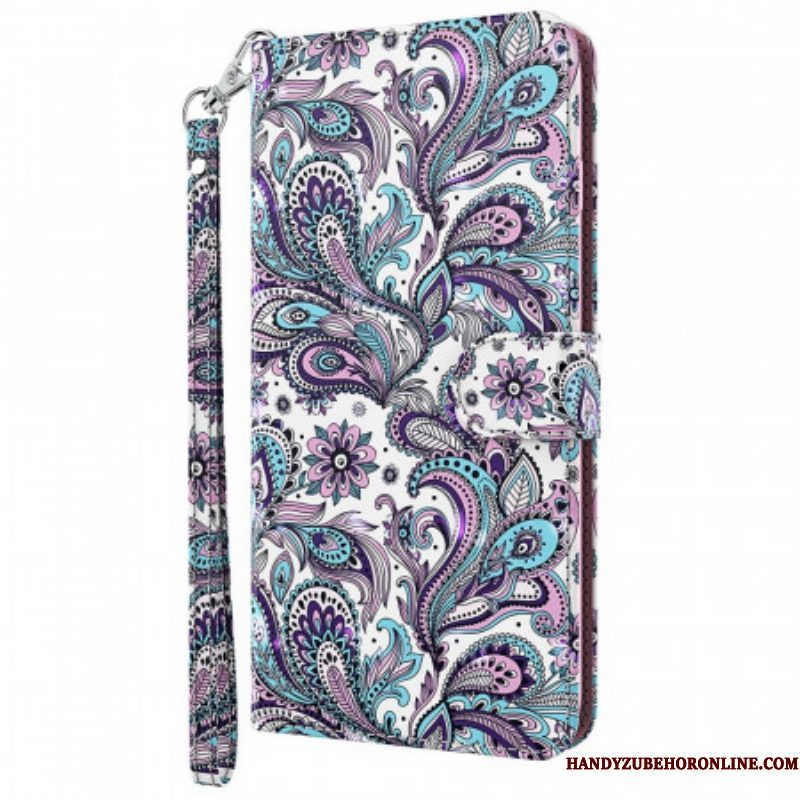 Folio-hoesje voor Moto G71 5G Paisley