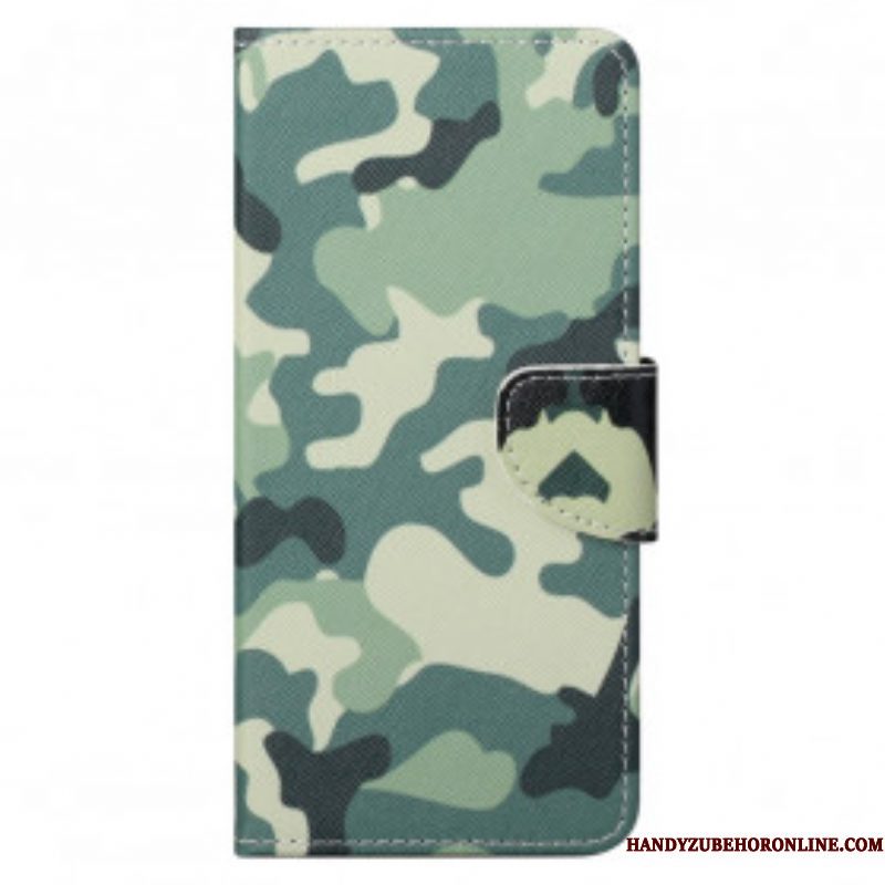 Folio-hoesje voor Motorola Edge 20 Pro Militaire Camouflage