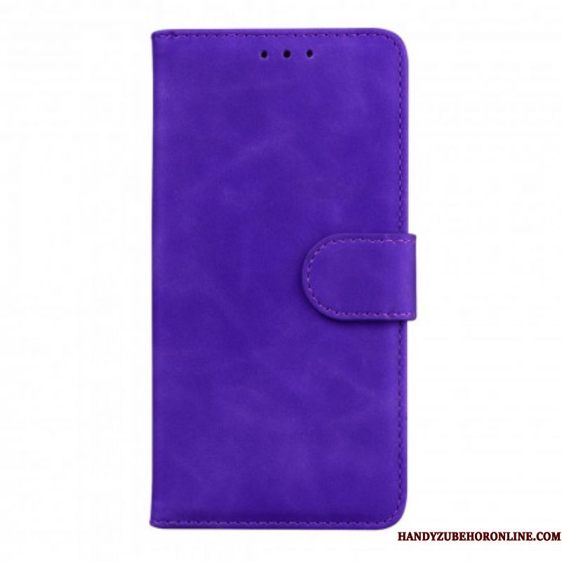 Folio-hoesje voor Motorola Edge 20 Pro Vintage Couture Lederen Stijl