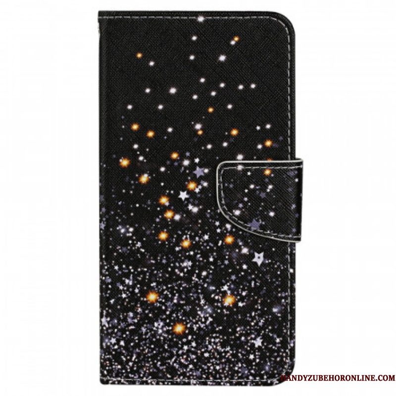 Folio-hoesje voor Samsung Galaxy A13 Met Ketting Alleen Stringkatten