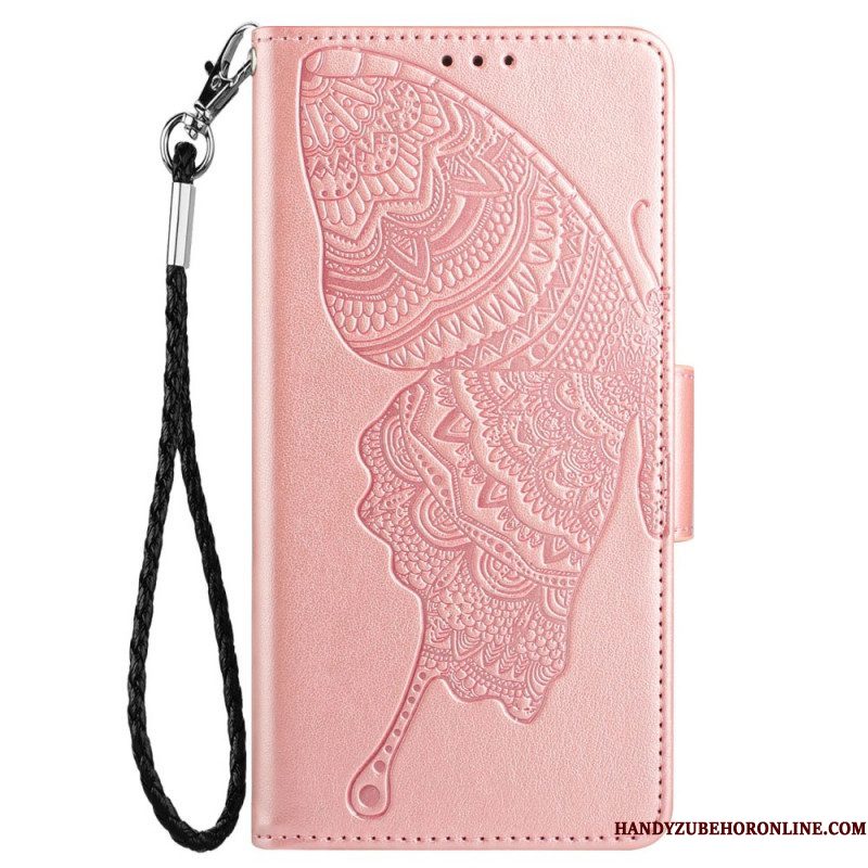 Folio-hoesje voor Samsung Galaxy A13 Met Ketting Patroon Met Bandjes