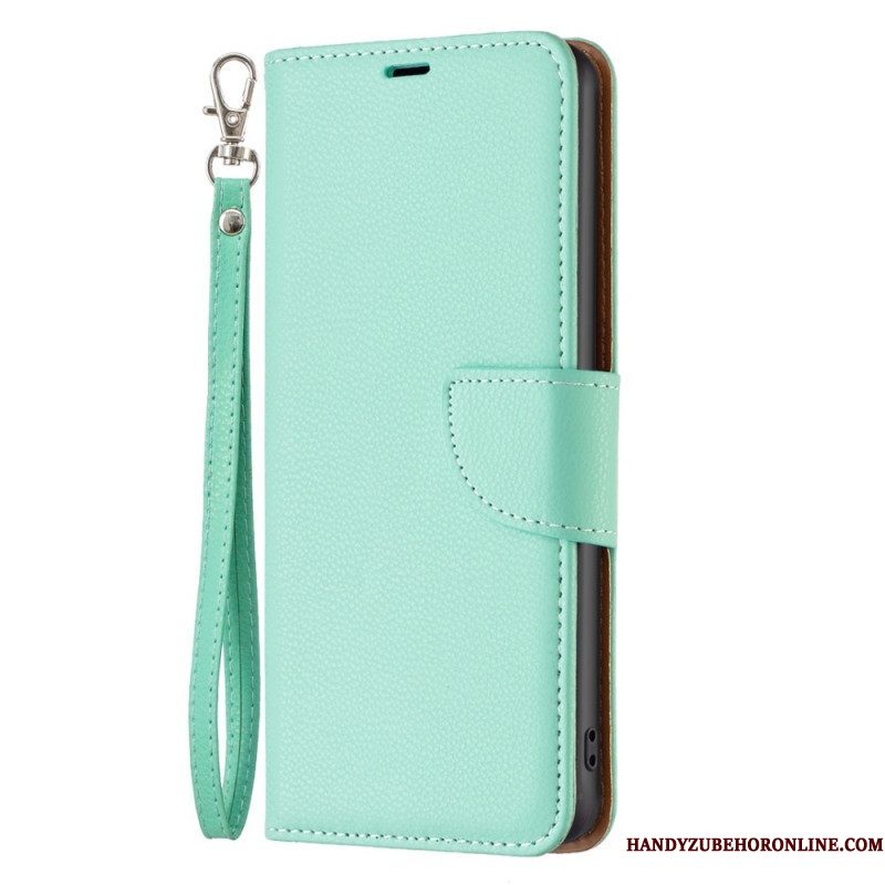 Folio-hoesje voor Samsung Galaxy A14 / A14 5G Met Ketting Schuine Riemsluiting