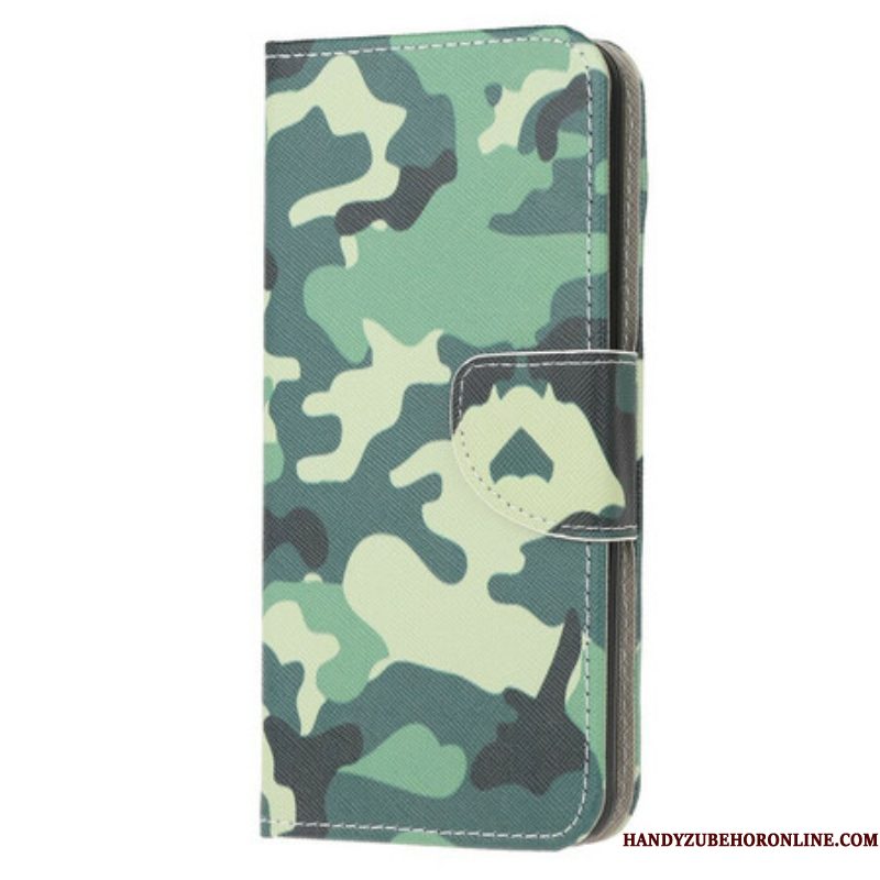 Folio-hoesje voor Samsung Galaxy M12 / A12 Militaire Camouflage