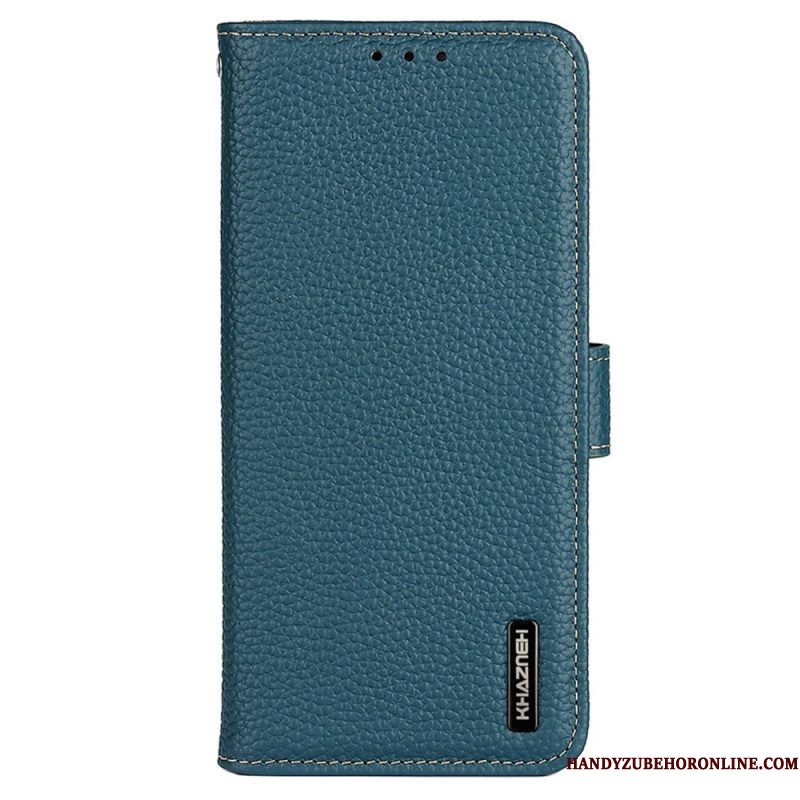 Folio-hoesje voor Samsung Galaxy M13 Khazneh Lychee Leer