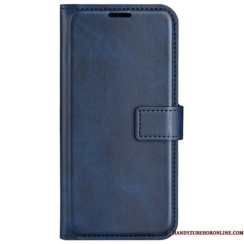 Folio-hoesje voor Samsung Galaxy M13 Slank Leereffect