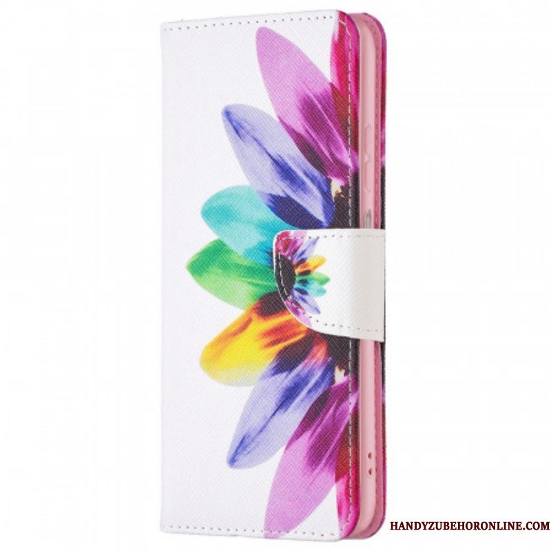 Folio-hoesje voor Samsung Galaxy M23 5G Waterverf Bloem