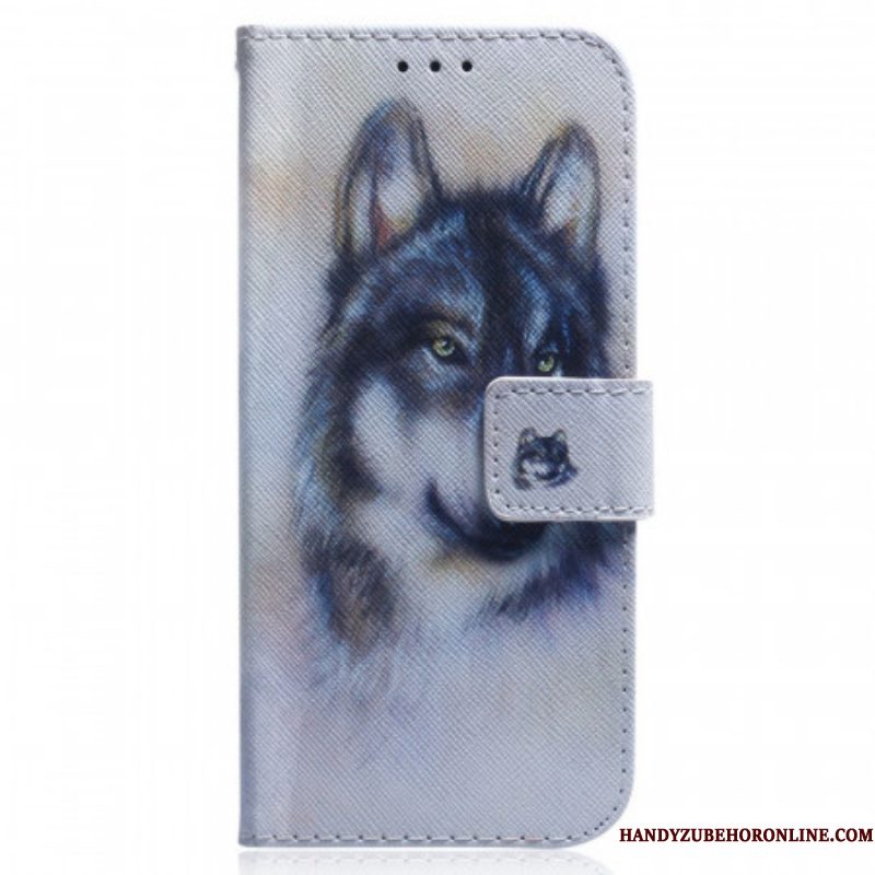 Folio-hoesje voor Samsung Galaxy M33 5G Aquarel Hond