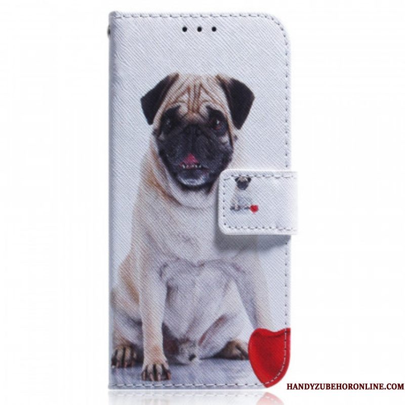 Folio-hoesje voor Samsung Galaxy M33 5G Mops Hond