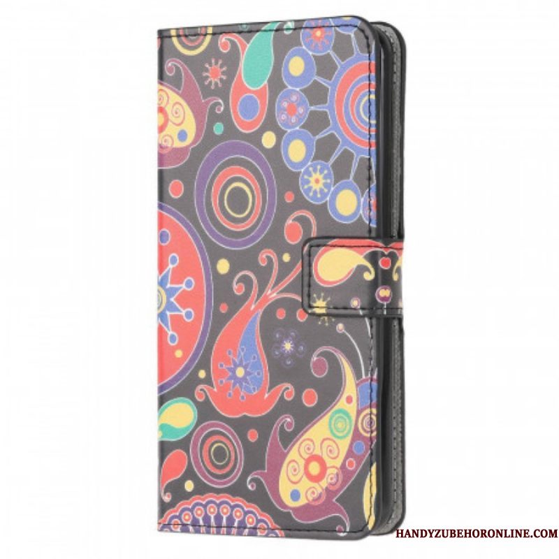 Folio-hoesje voor Samsung Galaxy M53 5G Galaxy Patroon