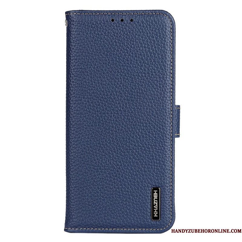 Folio-hoesje voor Samsung Galaxy M53 5G Khazneh Lychee Leer