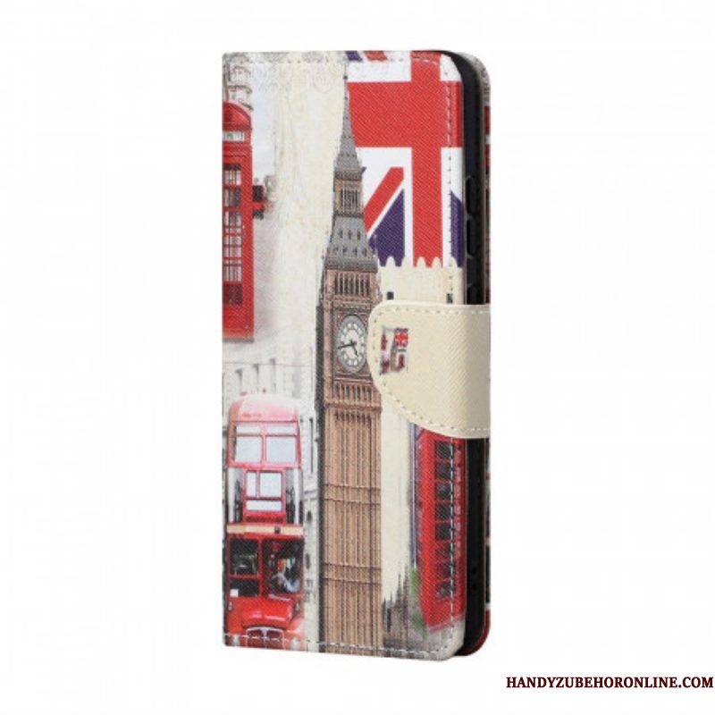 Folio-hoesje voor Samsung Galaxy M53 5G Londen