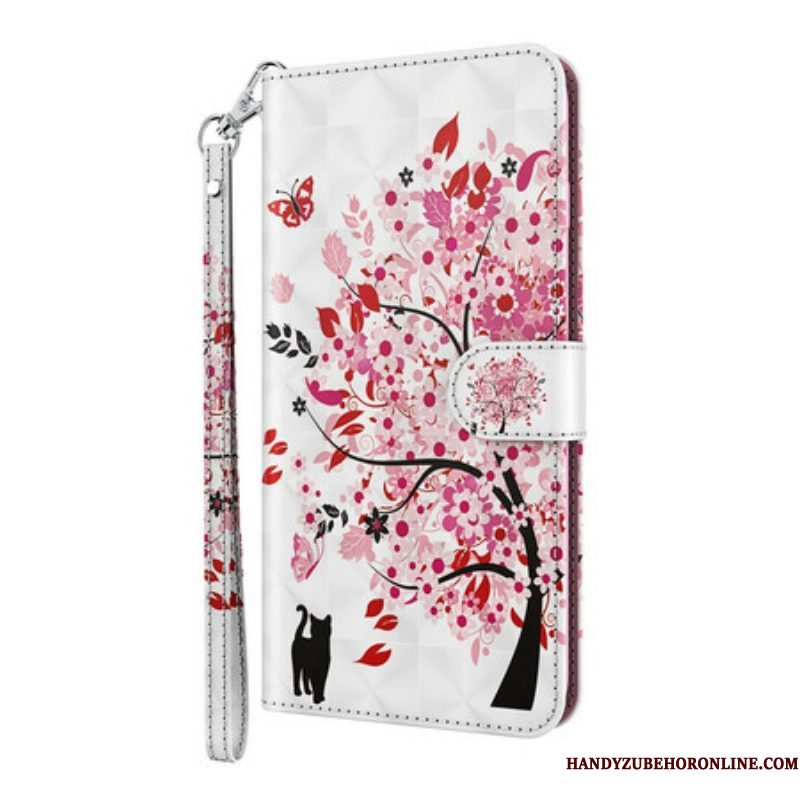 Folio-hoesje voor Samsung Galaxy S21 5G Roze Boom