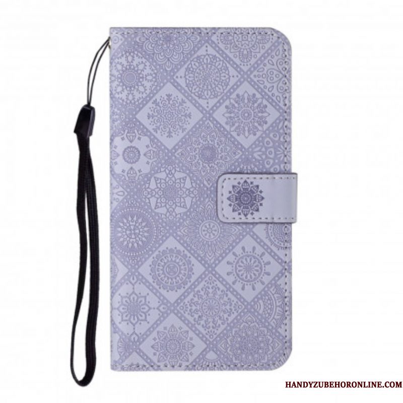 Folio-hoesje voor Samsung Galaxy S21 5G Tapijt Patroon