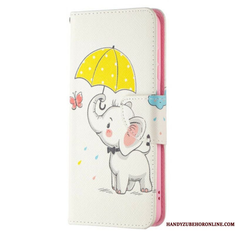 Folio-hoesje voor Samsung Galaxy S21 FE Baby Olifant