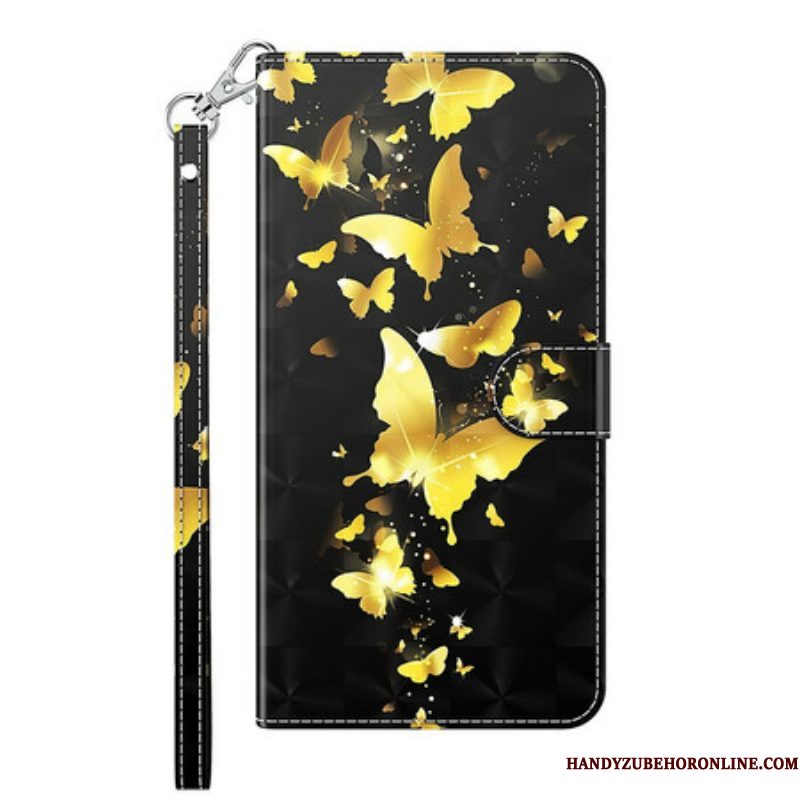 Folio-hoesje voor Samsung Galaxy S21 FE Gele Vlinders