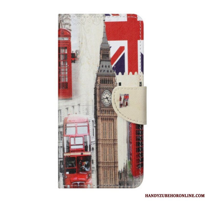 Folio-hoesje voor Samsung Galaxy S21 FE Het Londense Leven