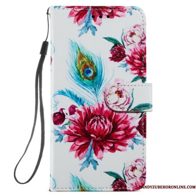 Folio-hoesje voor Samsung Galaxy S21 FE Intense Bloemen