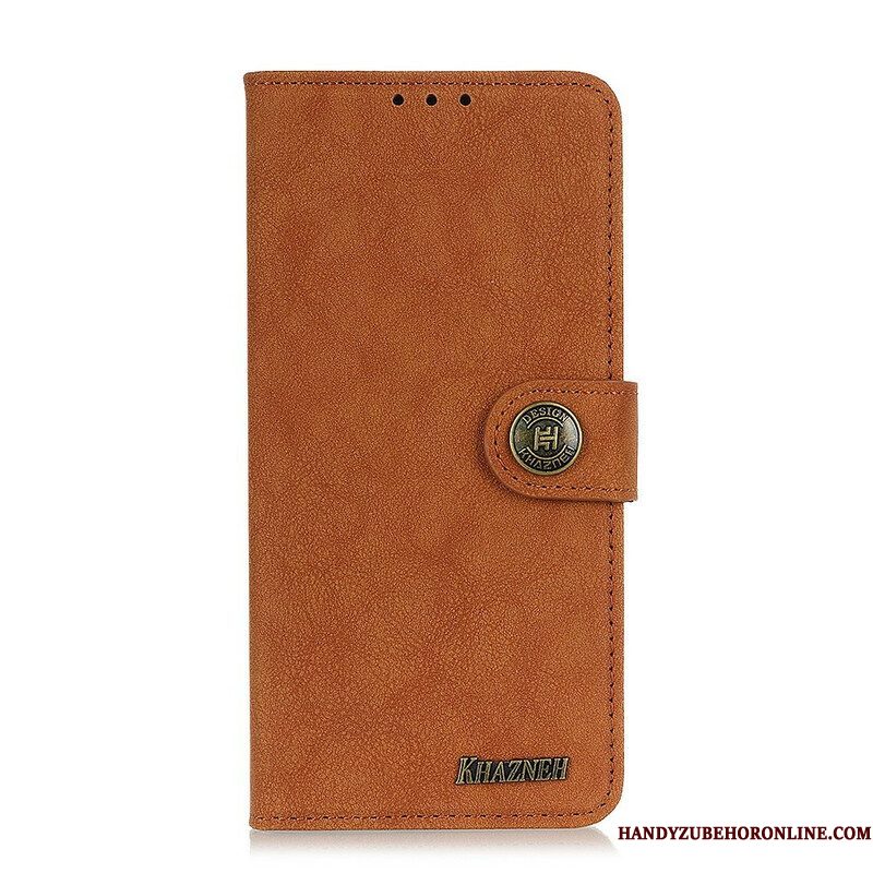 Folio-hoesje voor Samsung Galaxy S21 FE Khazneh Retro Splitleer