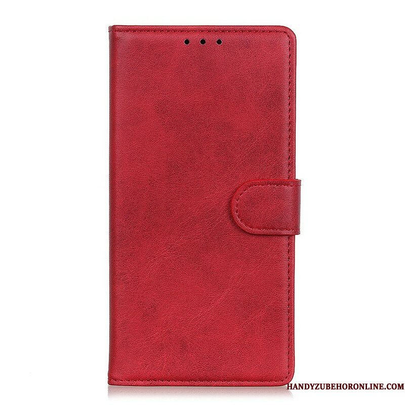 Folio-hoesje voor Samsung Galaxy S21 Plus 5G Retro Mat Leereffect