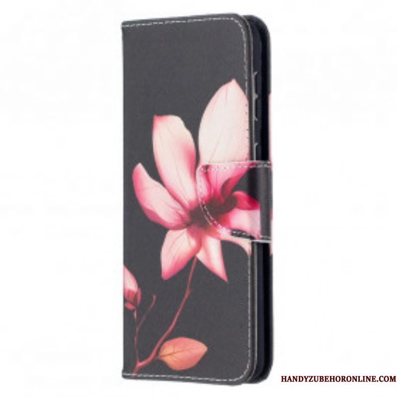Folio-hoesje voor Samsung Galaxy S21 Plus 5G Roze Bloem