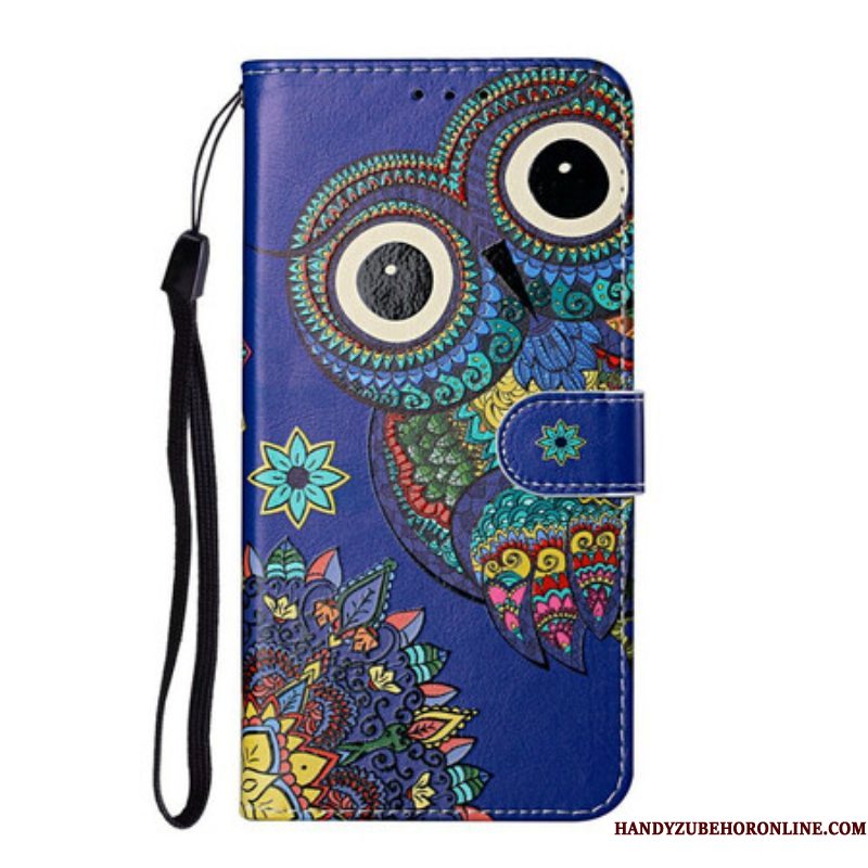 Folio-hoesje voor Samsung Galaxy S21 Plus 5G Uil In Mandala