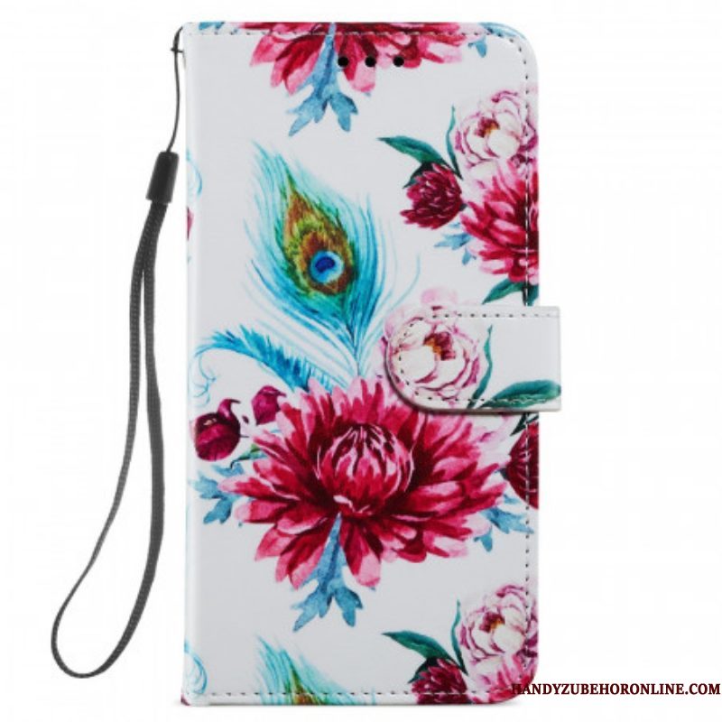 Folio-hoesje voor Samsung Galaxy S22 Plus 5G Intense Bloemen